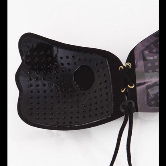 Backless Strapless Silicone Seamless Bra Black 719 - Picture 3 of 8